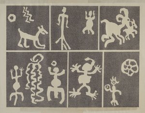 Petroglyphen-Design