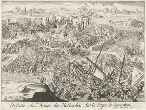 Kampf um den Kauwensteinse Deich, 1585 von Lamberecht Causé