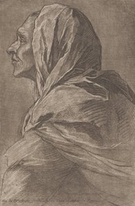 Kopf einer Frau, ca. 1758 von Lambert Sigisbert Adam