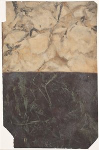 Entwurf für zwei verschiedene Arten der Marmorierung, eine schwarz-blaue und eine gold-weiße von Lambert van Haven