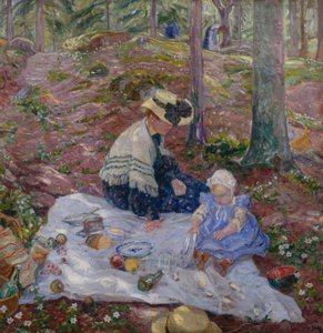 Ingerid und Mutter in Birkelunden