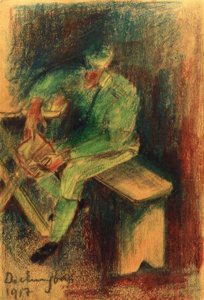 (Soldat beim) Deckungsbau von Laszlo Moholy Nagy
