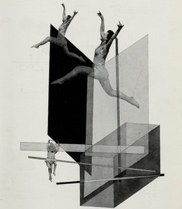 Menschliche Mechanik Varieté. Von Die Bühne im Bauhaus, 1925 von Laszlo Moholy Nagy