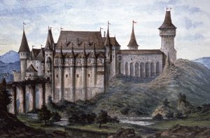 Schloss in Vajdahunyad von Laszlo Than