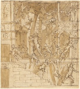 Samson zerstört den Tempel