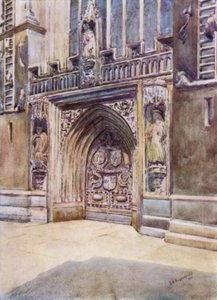 Bath Abbey, Westtür (Farblitho)