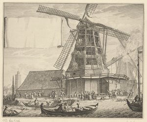 Brand in der Ölmühle De Zeug bei Wormer, 1699