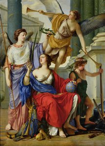 Allegorie der Regentschaft von Anna von Österreich, 1648 von Laurent de la Hyre