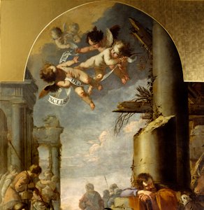 Die Anbetung der Hirten (Detail). Gemälde von Laurent de la Hyre (Laurent de la Hire) von Laurent de la Hyre