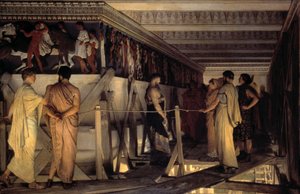 Pheidias und das Fries des Parthenon von Lawrence Alma Tadema