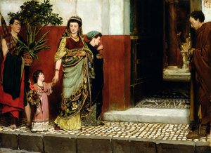 Rückkehr vom Markt von Lawrence Alma Tadema