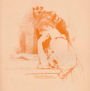 Skizze eines Mädchens, ca. 1885, 1896
