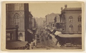 Montgomery Street von Market Street; San Francisco; Momentaufnahme