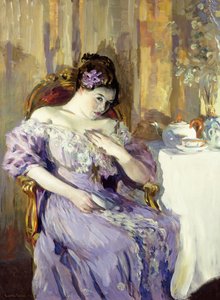 Dame in Lavendel von Lawton Parker