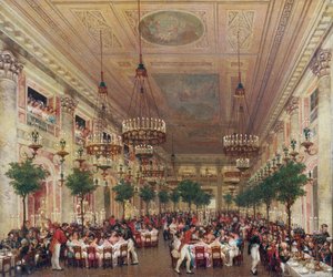 Bankett in den Tuilerien zur Hochzeit von Leopold I. mit Prinzessin Louise Marie von Orléans von Le Baron Attalin