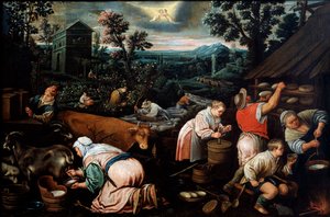 Mai aus der Serie Die Jahreszeiten, spätes 16. oder frühes 17. Jahrhundert von Leandro Bassano