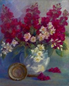 Levkojen und Orangenblüte von Lee Campbell