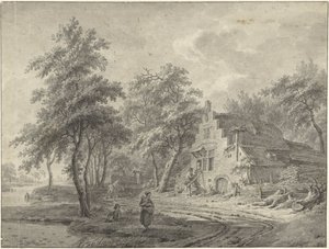 Bauernhof an einem Landweg
