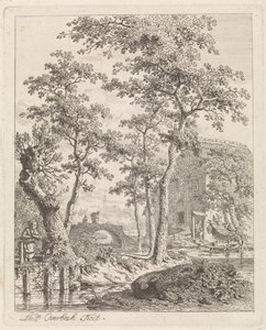 Bauernhof am Wasser von Leendert Overbeek