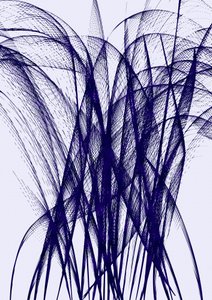 Fließende Indigo-Bewegung