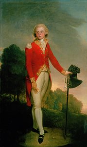 Porträt von Aubrey, Earl of Burford, in der Uniform eines Hauptmanns des 34. Fußregiments von Lemuel Francis Abbott