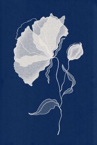 Ätherische blaue Blüte