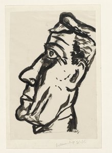 Männerkopf von Leo Gestel (signed by artist)