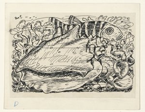 Fisch und Muschel im Wasser