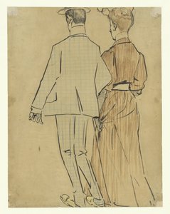 Spazierendes Paar von Leo Gestel (signed by artist)