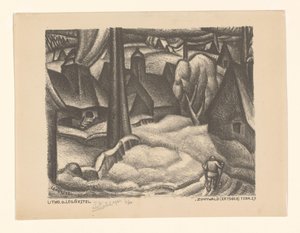Zinnwald (Erzgebirge) von Leo Gestel (signed by artist)