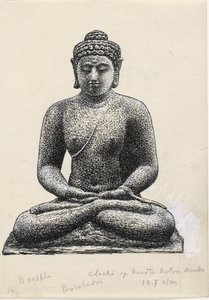 Buddha auf dem Borobudur