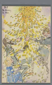 Postkarte an Jan Ponstijn von Leo Gestel