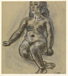 Sitzender weiblicher Akt von Leo Gestel