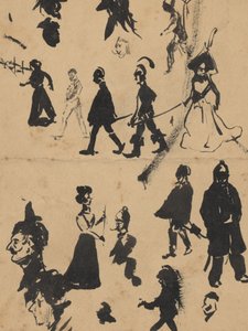 Studienblatt mit Männern und Frauen