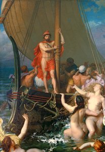 Odysseus und die Sirenen (Detail) von Leon Auguste Adolphe Belly