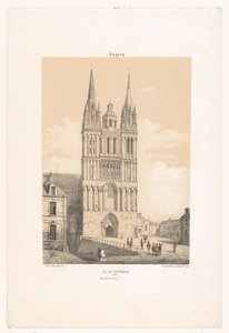 Ansicht der Kathedrale von Angers