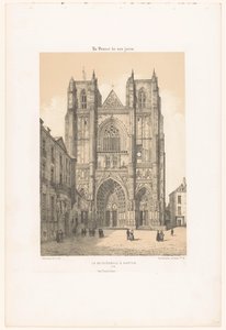 Blick auf die Kathedrale von St. Peter und St. Paul in Nantes