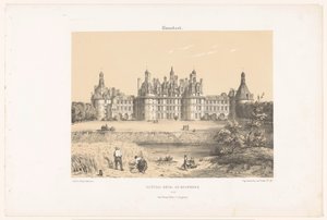 Ansicht des Schlosses von Chambord an der Loire