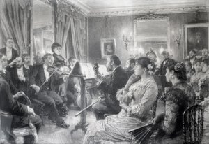 Das Quartett oder Der musikalische Abend im Haus von Amaury Duval, 1881