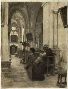 Frauen, die in der Kirche beten
