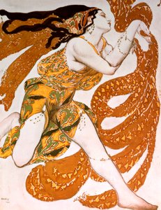 Bacchante, Kostümentwurf für eine Ballets Russes Produktion von Tcherepnins Narcisse, 1911