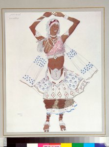 Ballets russes: Bajadere Kostüm für das Ballett Der blaue Gott von Michel Fokine von Leon Bakst