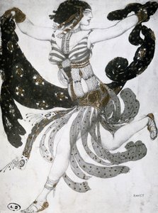 Kleopatra, Ballettkostümentwurf, 1909 von Leon Bakst
