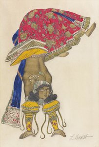 Kostümentwurf für das Ballett Blauer Gott von R. Hahn, 1912