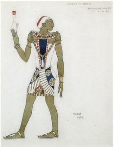 Kostümentwurf für das Ballett Hélène de Sparte von E. Verhaeren und D. de Séverac, 1912 von Leon Bakst