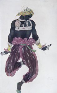 Kostümentwurf für das Ballett Scheherazade von N. Rimski-Korsakow, 1910