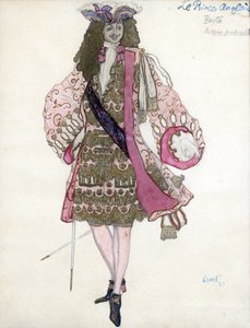 Kostümentwurf für das Ballett Dornröschen von P. Tschaikowsky - Bakst, Leon (1866-1924) - 1921 von Leon Bakst