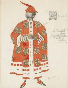 Kostümentwurf für das Stück Das Martyrium des Heiligen Sebastian von Gabriele D