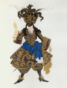 Kostümentwurf für eine Figur im Ballett von Leon Bakst