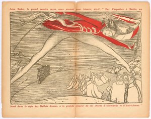Von den Karpaten nach Berlin, ein Sprung im Stil der russischen Ballette..., ca. 1915